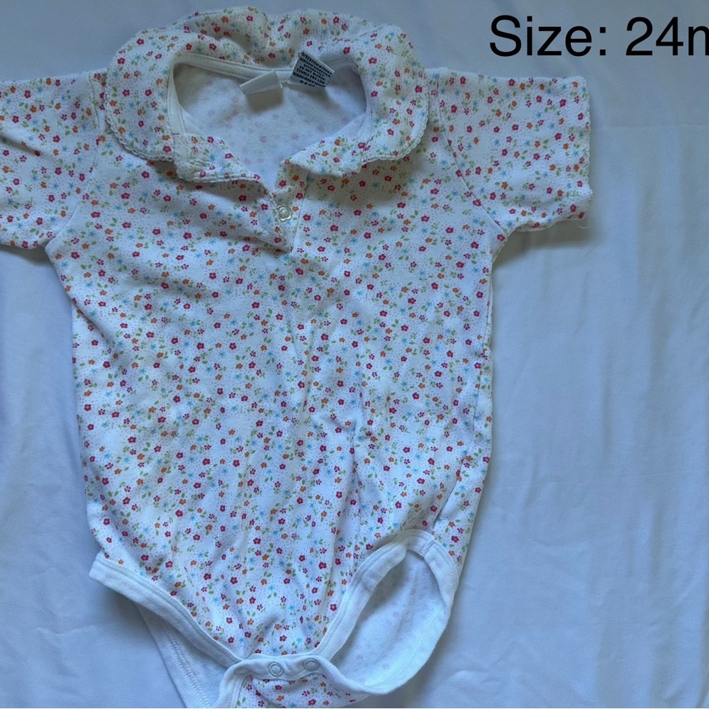 VINTAGE Floral Onesie